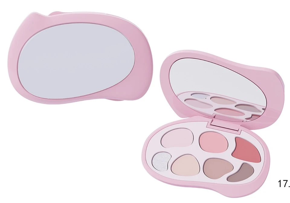 empty eyeshadow palette with pans
